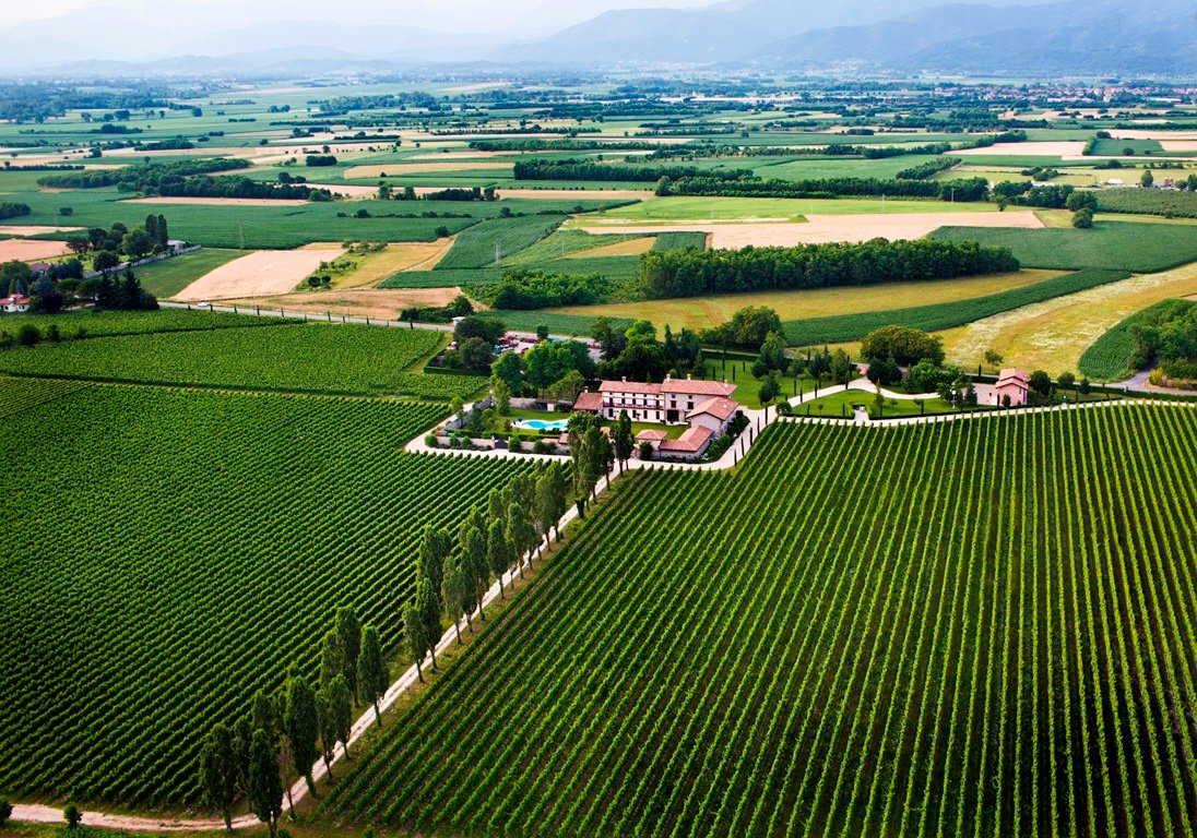 Zorzettig Weingut Anwesen von oben